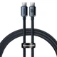 Кабель Type-C - Type-C Baseus Crystal Shine CAJY000601 1.2 м, черный - изображение 1