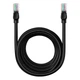 Патч-корд Baseus CAT5 B00133206111-06 RJ45 8 м, чорний - зображення 1