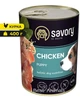 Вологий корм з куркою Savory Сейворі консерва для цуценят 400 г (4820232630556) - изображение 1