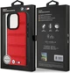 Etui plecki BMW Perforated And Stitched Line MagSafe do Apple iPhone 16 Pro Max Red (BMHMP16X23PUSPR) - obraz 7