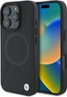 Etui plecki BMW Sign Leather Half Textured And Circle MagSafe do Apple iPhone 16 Pro Max Black (BMHMP16X23RTPK) - obraz 1