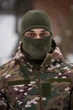 Удобная флисовая балаклава шапка хаки многофункциональный трансформер из мягкого дышащего материала для максимального комфорта. - изображение 2