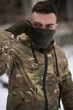 Универсальный баф хаки из мягкого флиса без логотипа практичный и комфортный шарф труба для повседневной носки в холодное время - изображение 3