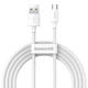 Кабель Baseus Micro USB Simple Wisdom Data Cable Kit |1.5m, 2.1A| (2PCS-Set) (TZCAMZJ-02) - изображение 1