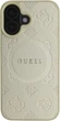 Etui Guess Saffiano Peony Classic Logo MagSafe do Apple iPhone 16 Gold (GUHMP16SPSAPSMED) - obraz 2