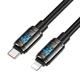 Кабель HOCO Type-C для Lightning Joy PD Charging Data Cable U143 USB-C to Lightning 1.2m 27W чорний - зображення 2