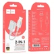Переходник / Звуковая карта HOCO LS37 Spirit 2-in-1 transparent external sound card Серая - изображение 3