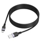 Кабель эластичный Hoco X109 Energy silicone charging data cable USB - Micro USB 2 метра 2.4A черный - изображение 1