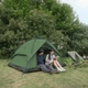 Палатка трехместная автоматическая Naturehike NH21ZP008 с 2 входами, ткань Оксфорд Темно-зеленый (6976023922336) - изображение 9