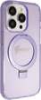 Etui plecki Guess Ring Stand Script Glitter MagSafe do Apple iPhone 13 Pro/13 Purple (3666339156688) - obraz 4