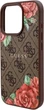 Etui Guess 4G Flowers Print MagSafe do Apple iPhone 16 Pro Max Brown (GUHMP16XP4ROPEMCW) - obraz 6