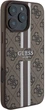 Etui Guess 4G Printed Stripes MagSafe do Apple iPhone 16 Pro Max Brown (GUHMP16XP4RPSW) - obraz 4