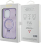 Etui plecki Guess Ring Stand Script Glitter MagSafe do Apple iPhone 13 Pro Max Purple (3666339156695) - obraz 8
