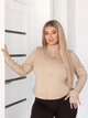 Жіночий костюм для спорту з мікродайвінгу 54-56. Бежевий з коричовим - зображення 3