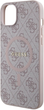 Etui plecki Guess 4G Collection Leather Metal Logo MagSafe do Apple iPhone 14/15/13 Pink (3666339226701) - obraz 6