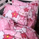 Простынь MirSon Полуторная Евро 150х220 см 17-0864 Hello Kitty Pink Бязь (2200011862828) - изображение 4