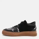 Жіночі кеди шкіряні низькі Ashoes 646 37 24 см Чорний/Леопард (ROZ6501004788) - зображення 4
