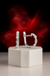 Серьги серебряные фантазия с россыпью Silver Style (21011.15 sku:2300103849017) - изображение 2