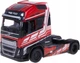Ciągnik siodłowy Bburago Haulers Custom Cabs Steeet Fire Volvo FH16 750 1:43 Czerwony (4893993322039) - obraz 2