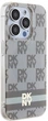 Etui DKNY IML Checkered Mono Pattern & Printed Stripes MagSafe do Apple iPhone 13/13 Pro Max Beige (3666339269449) - obraz 4