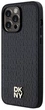 Etui DKNY Leather Pattern Metal Logo MagSafe do Apple iPhone 13 Pro Max Black (3666339261467) - obraz 2