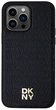 Etui DKNY Leather Pattern Metal Logo MagSafe do Apple iPhone 13 Pro Max Black (3666339261467) - obraz 3