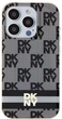 Etui DKNY IML Checkered Mono Pattern & Printed Stripes MagSafe do Apple iPhone 14 Pro Black (3666339269333) - obraz 3