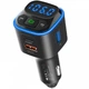 FM-трансмиттер для автомобиля с Bluetooth и быстрой зарядкой, поддержка USB и Micro-SD, черный - изображение 1