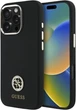Etui Guess Silicone Logo Strass 4G do Apple iPhone 16 Pro Black (GUHCP16LM4DGPK) - obraz 1