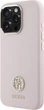 Etui Guess Silicone Logo Strass 4G do Apple iPhone 16 Pro Light Pink (GUHCP16LM4DGPP) - obraz 3