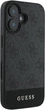Etui Guess 4G Bottom Stripe do Apple iPhone 16 Plus Grey (GUHCP16MG4GLGR) - obraz 4