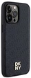 Etui DKNY Leather Pattern Metal Logo MagSafe do Apple iPhone 14 Pro Black (3666339261498) - obraz 4