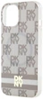 Etui DKNY IML Checkered Mono Pattern & Printed Stripes MagSafe do Apple iPhone 15 / 14 / 13 Beige (3666339269456) - obraz 5