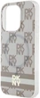 Etui DKNY IML Checkered Mono Pattern & Printed Stripes MagSafe do Apple iPhone 14 Pro Max Beige (3666339269487) - obraz 5