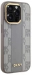 Etui DKNY Leather Checkered Mono Pattern MagSafe do Apple iPhone 14 Pro Max Beige (3666339259969) - obraz 4