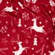 Плед ARDESTO Christmas Олени Flannel Красный Полуторный 160х200 см (ART0126PB) - изображение 3
