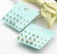 Набір сережок пусетів 9 пар срібний (В18-07-09) - изображение 3