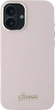 Панель Guess Silicone Script Metal Logo & Frame для Apple iPhone 16 Plus Pink (GUHCP16MSMBSLP) - зображення 2