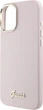Панель Guess Silicone Script Metal Logo & Frame для Apple iPhone 16 Plus Pink (GUHCP16MSMBSLP) - зображення 6