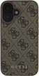 Etui Guess 4G Classic do Apple iPhone 16 Brown (GUHCP16SG4GFBR) - obraz 2