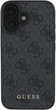 Etui Guess 4G Classic do Apple iPhone 16 Black (GUHCP16SG4GFGR) - obraz 2