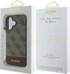 Etui Guess 4G Bottom Stripe do Apple iPhone 16 Brown (GUHCP16SG4GLBR) - obraz 5