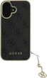 Etui Guess 4G Charms Collection do Apple iPhone 16 Black (GUHCP16SGF4GGR) - obraz 2