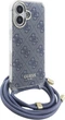 Etui Guess Crossbody Cord 4G Print do Apple iPhone 16 Blue (GUHCP16SHC4SEB) - obraz 3