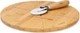 Deska do krojenia pizzy Homla Bambou z nożem 32 cm (5902869958384) - obraz 2