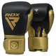 Рукавички боксерські з капою RDX MARK PRO SPARRING TRI LIRA 2 розмір 10 унцій, чорно-золотисті - изображение 2