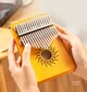 Калимба Hluru 17 клавиш массив клёна Музыкальный инструмент Mbira для начинающих и профессионалов Warm Green - изображение 1