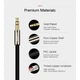 Кабель мультимедийный 3.5mm M to 2xRCA M 3.0m AV116 black Ugreen (10590) - изображение 8
