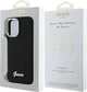Панель Guess Silicone Script Metal Logo & Frame для Apple iPhone 16 Black (GUHCP16SSMBSLK) - зображення 8