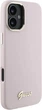 Панель Guess Silicone Script Metal Logo & Frame для Apple iPhone 16 Pink (GUHCP16SSMBSLP) - зображення 4